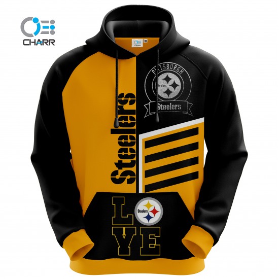 Custom Sublimated Pittsburgh Steelers Hoodies