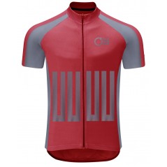 Red Gray Cycling Jersey